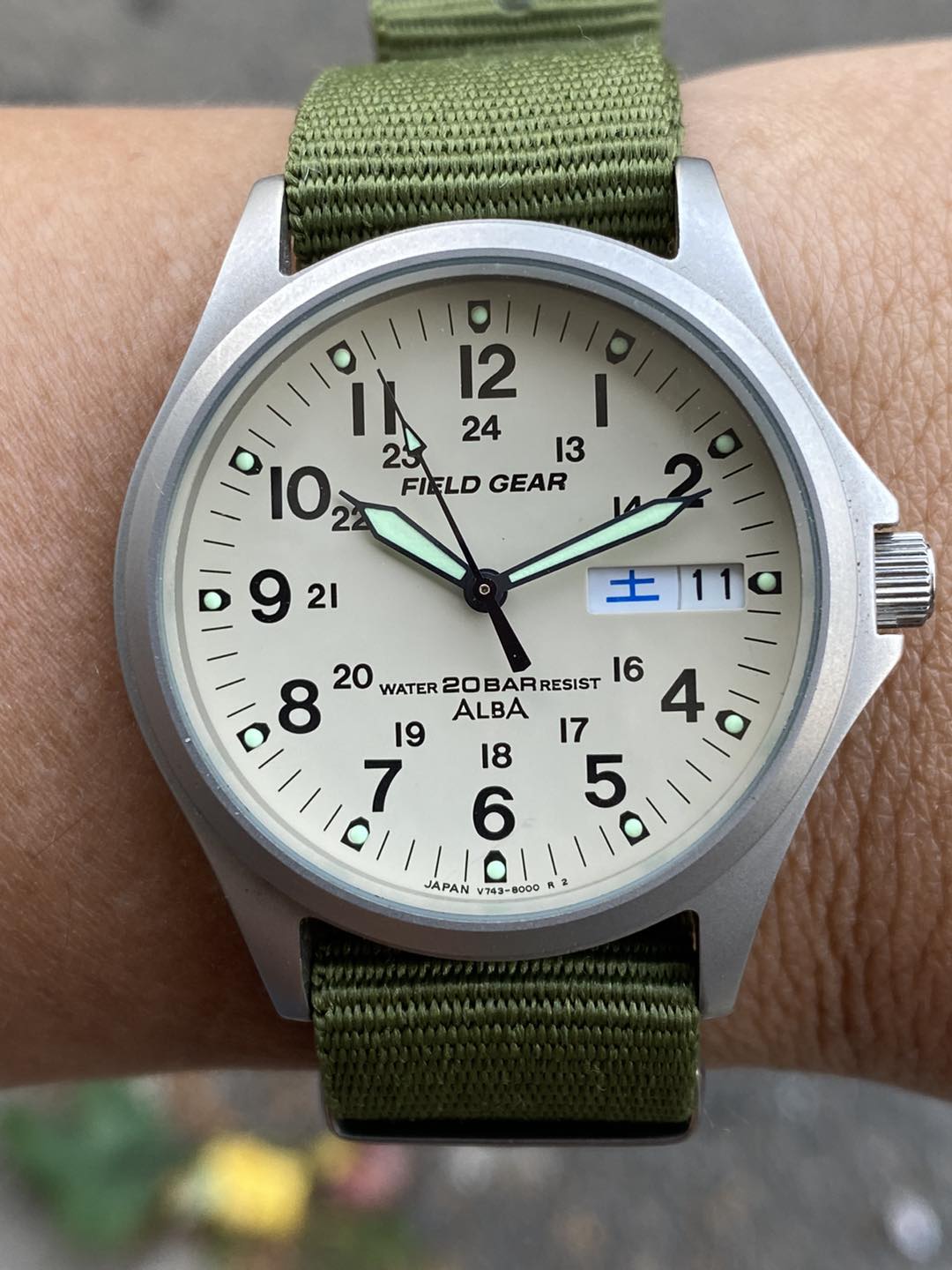 Men's vintage Seiko Alba Field Gear 20 Bar Steel Wristwatch V743-8000 –  Long's Fine Watches