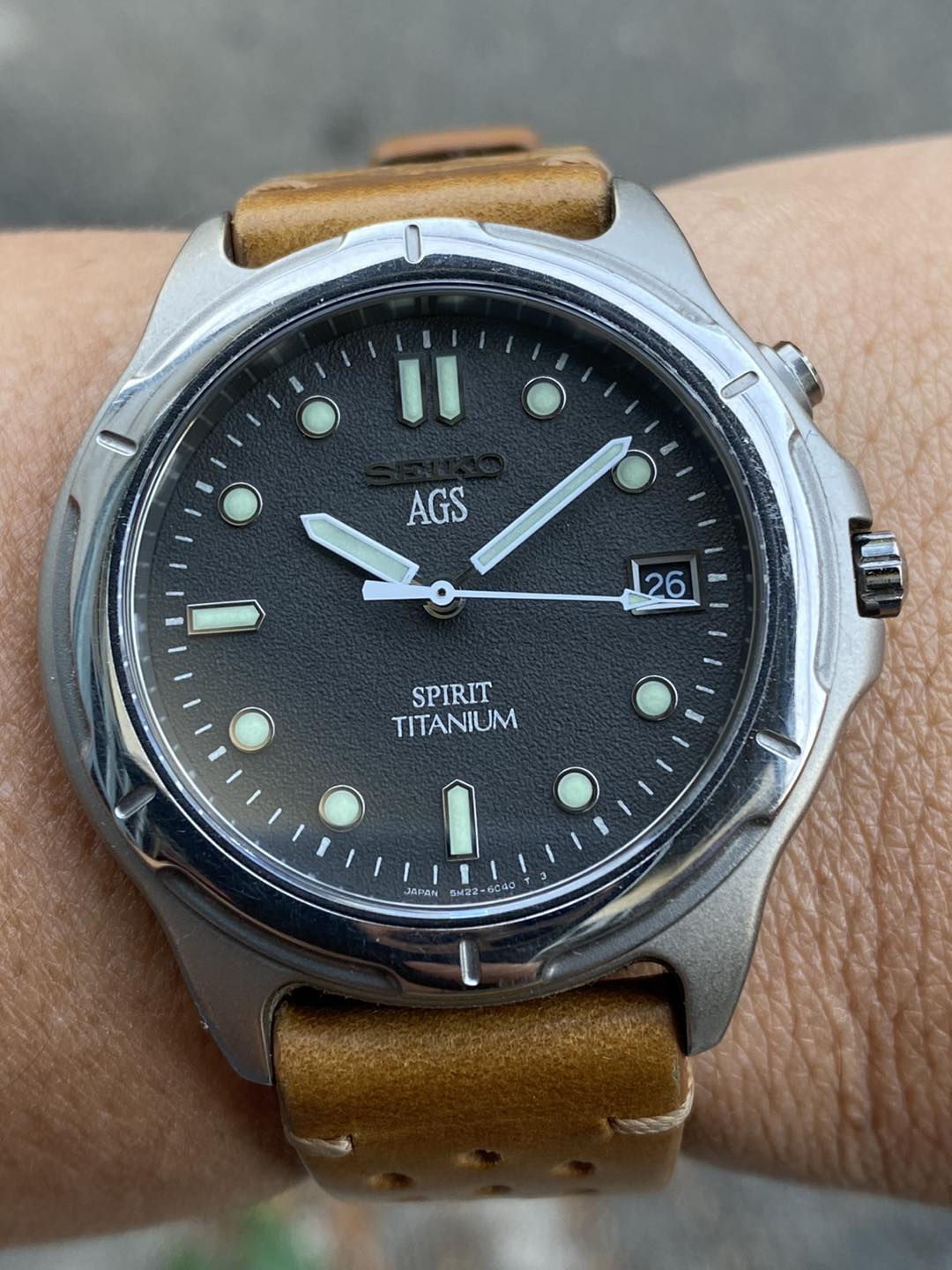 Seiko AGS Spirit Titanium 5M22-6B50 – Long's Fine Watches