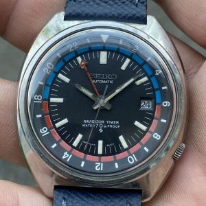 1970 Seiko 6117-6410 Navigator Timer (Resist). – Long