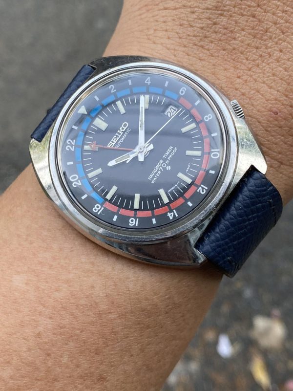 1970 Seiko 6117-6410 Navigator Timer (Resist). – Long