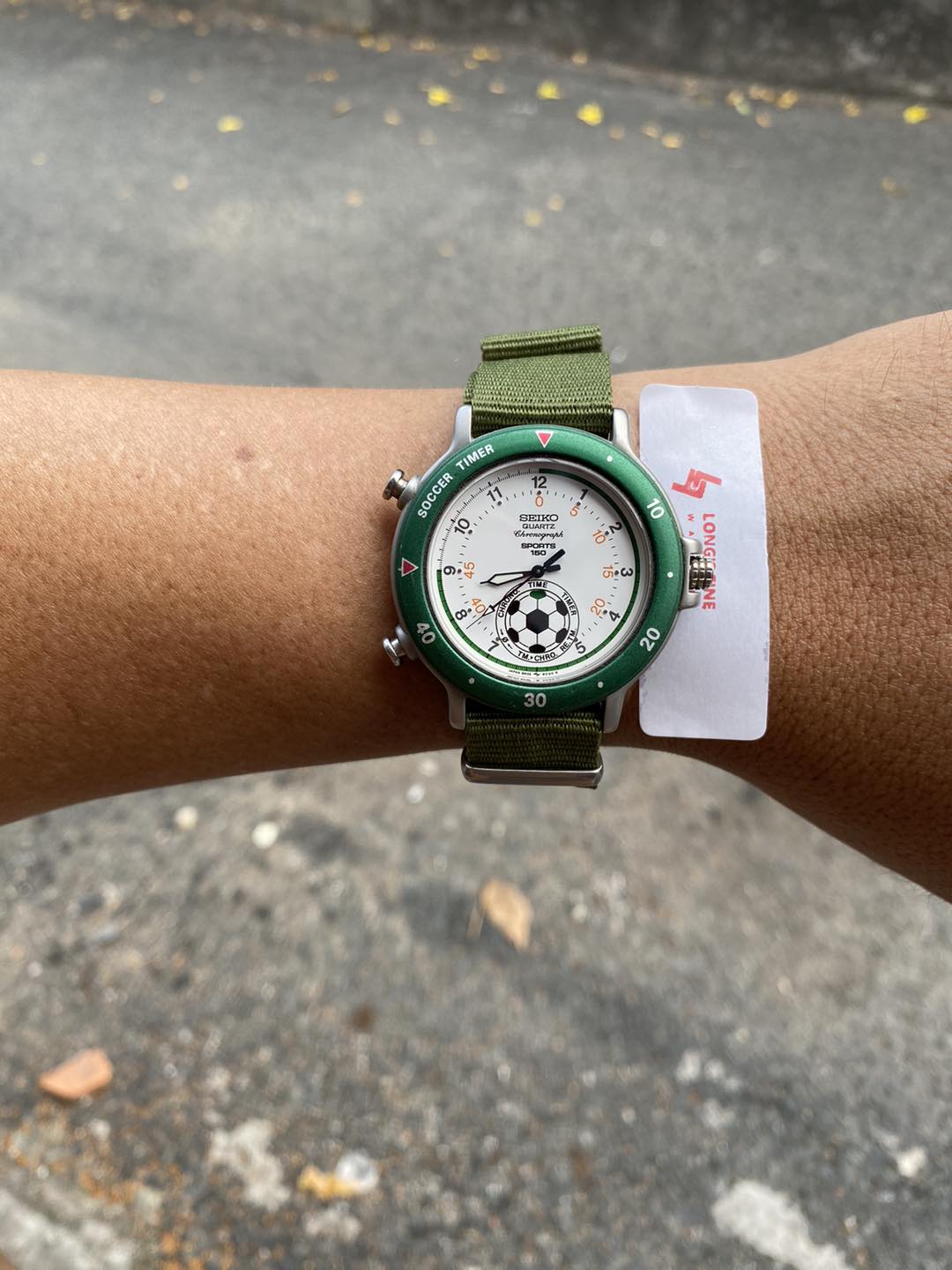 Seiko Soccer World Cup Italia 90 8M328040 Quartz Steel Wrist Watch