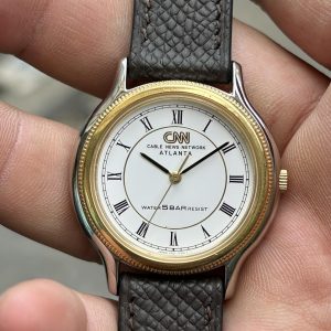 Seiko CNN ( Cable News Network ) Watch Quartz V701-6H30/ case no.176599 , Made in Japan.