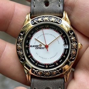 Glacier Express St.Moritz / Davot-Zematt Quartz watch , Swiss made.