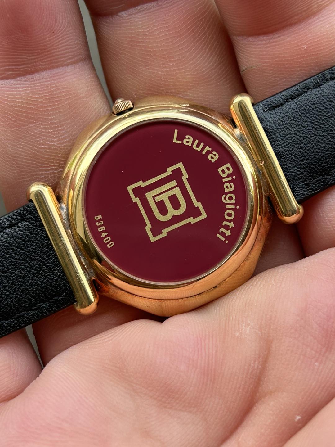Laura Biagiotti Multicolor Leather Dress Watch