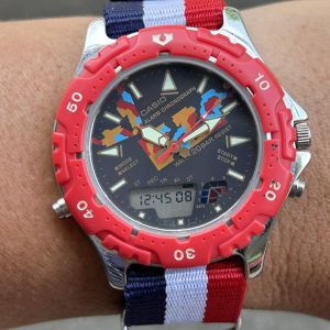 CASIO Digital Quartz AD-726 Module 744 / case no.703237 , made in Japan.