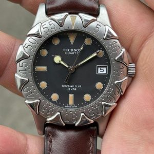 Technos Vintage SPORTING CLUB Quartz Watch 122060.29/ case no.1.040032, Swiss made. Size 38mm.