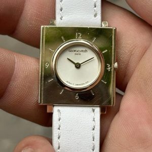 Geoges Rech Paris Quartz Vintage watch stainless Steel back D80228-00 CS , made in Japan.