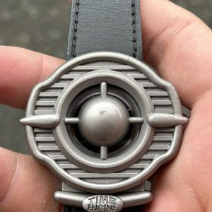 Time Engine Air Gate Quartz watch stainless Steel back, made in Japan. Size 47mm