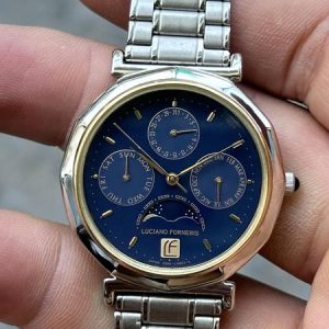 Citizen LUCIANO FORNERIS Moon Phase Quartz 6300-L10811 Y/ case no.451121, made in Japan.