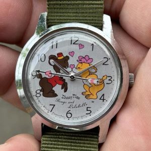 Seiko Alba Disney Time Bongo and Lulubelle Manual 5000-8000 Men’s Watch , made in Japan.