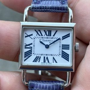 E. MARINELLA NAPOLI Quartz Vintage watch 7087 all stainless Steel , made in Italy.