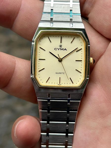 ＣＹＭＡ／SWISS・QUARTZ Cyma santos Quartz movement Swiss made Good condition Size