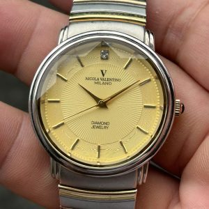 NICOLA VALENTINO MILANO Diamond Jewelry quartz watch NVG-217A, made in Japan.