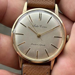 Seiko Cronos Diashock 21 Jewels manual winding J15001A, made in Japan.
