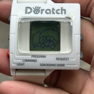 Doratch Dokodemo Door Digital Vintage watch RUNA CO., LTD. STAINLESS STEEL BACK , made in Japan .