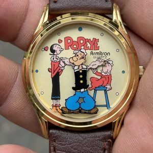 Popeye Armitron Quartz 500/08 400.001 Vintage watch, SWISS Movt PARTS, THAI ASSEMBLY.