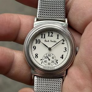 Paul Smith Quartz Watch 6045 - G13125 Y Silver 925 /case no.560467, made in Japan.
