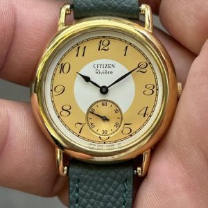 Citizen Antique Riviere Quartz Mens Watch 2040-205545 K/ case no.41105926 , made in Japan.