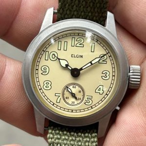 Elgin Vintage Military M-027 Quartz watch.