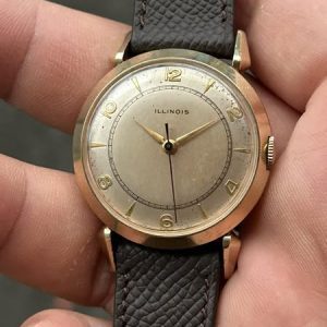 Vintage Illinois automatic 17 jewels watch, Case no.S840602 , Swiss made .
