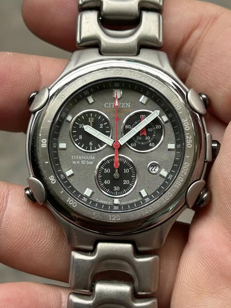 Citizen Chronograph alarm 3510-352904 Y titanium quartz watch