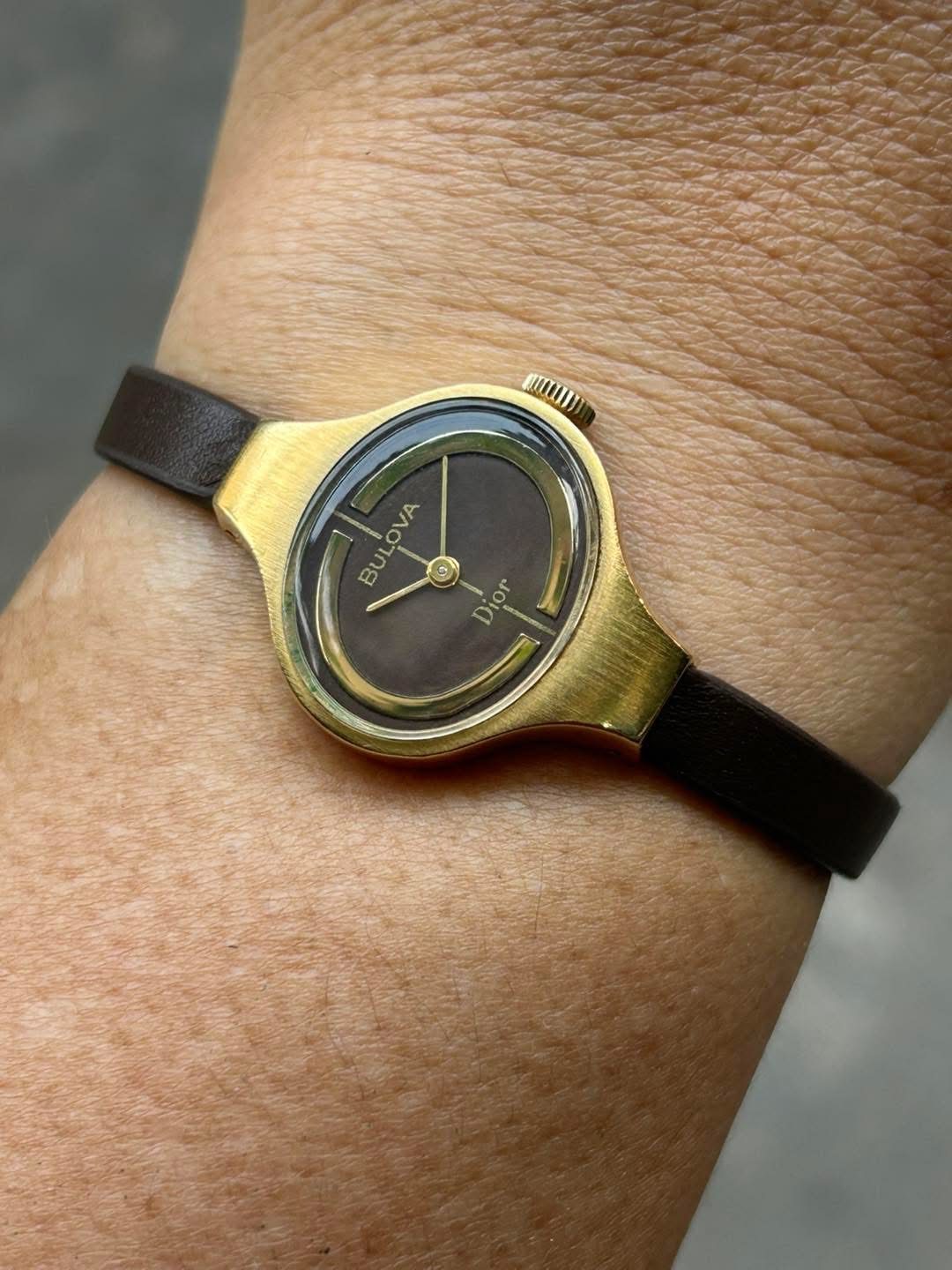 Dior & Bulova レディース 時計 Rare Vintage 1970s Ladies' Dior x Bulova Collection Mechanical