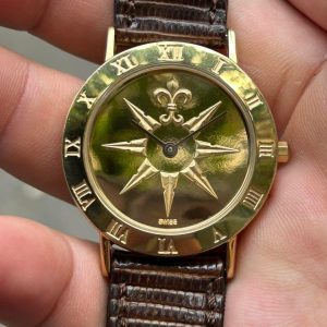 The Royal Geographical Soceity Golden Compass quartz watch , Swiss made.
