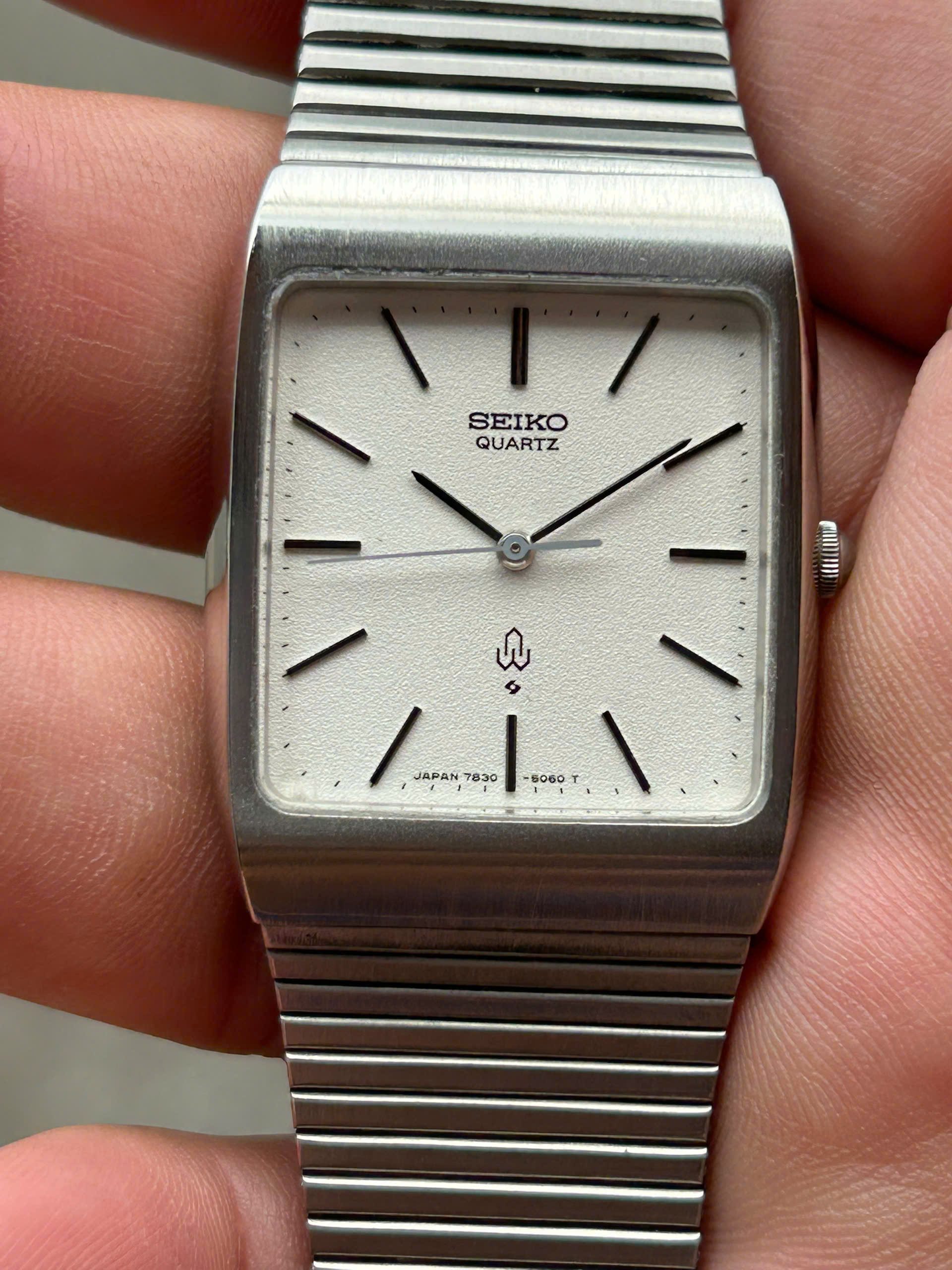 Seiko Quartz Watch 7830-5050 STAINLESS STEEL/ case no.960700, made