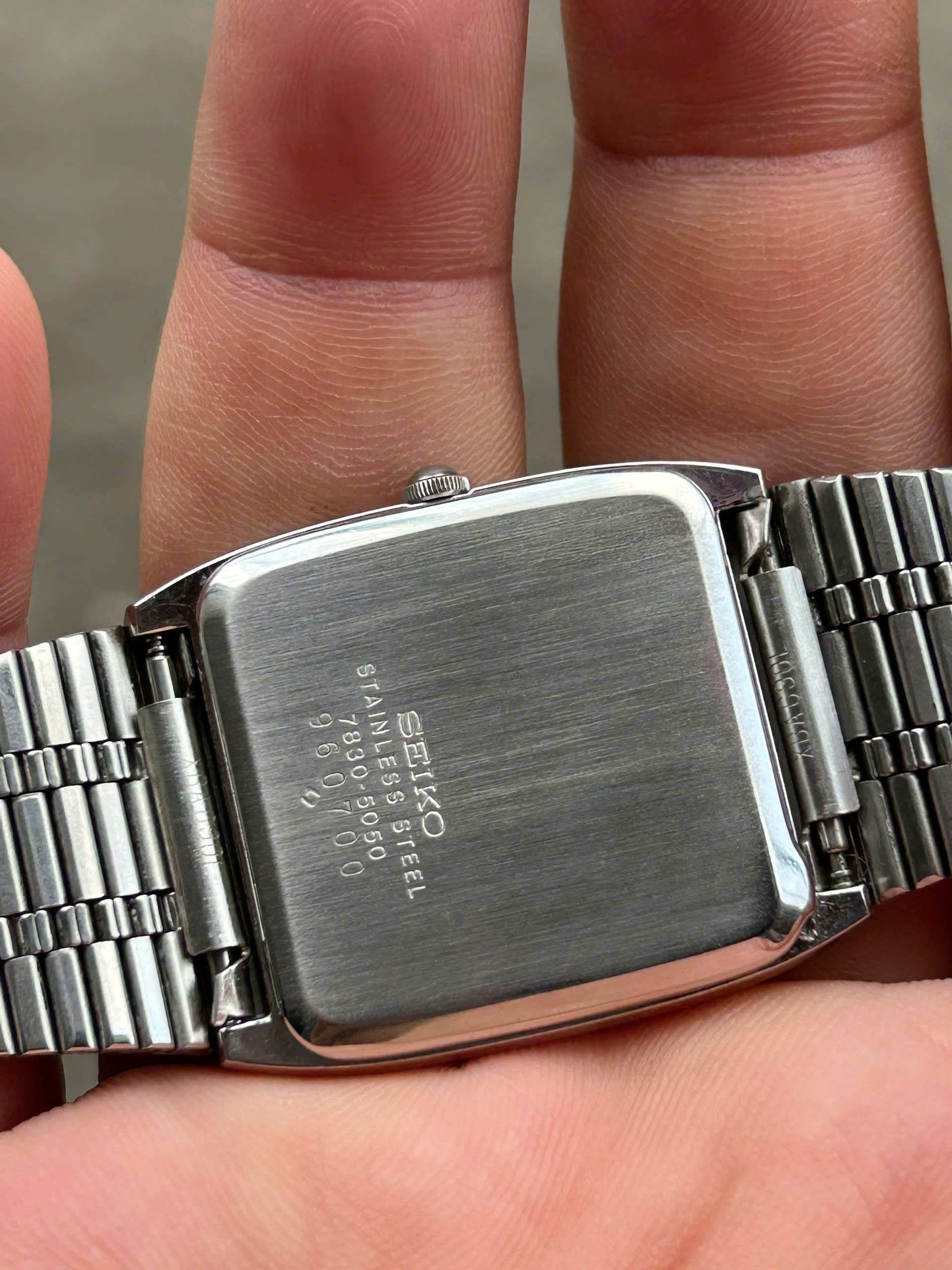 Seiko Quartz Watch 7830-5050 STAINLESS STEEL/ case no.960700, made