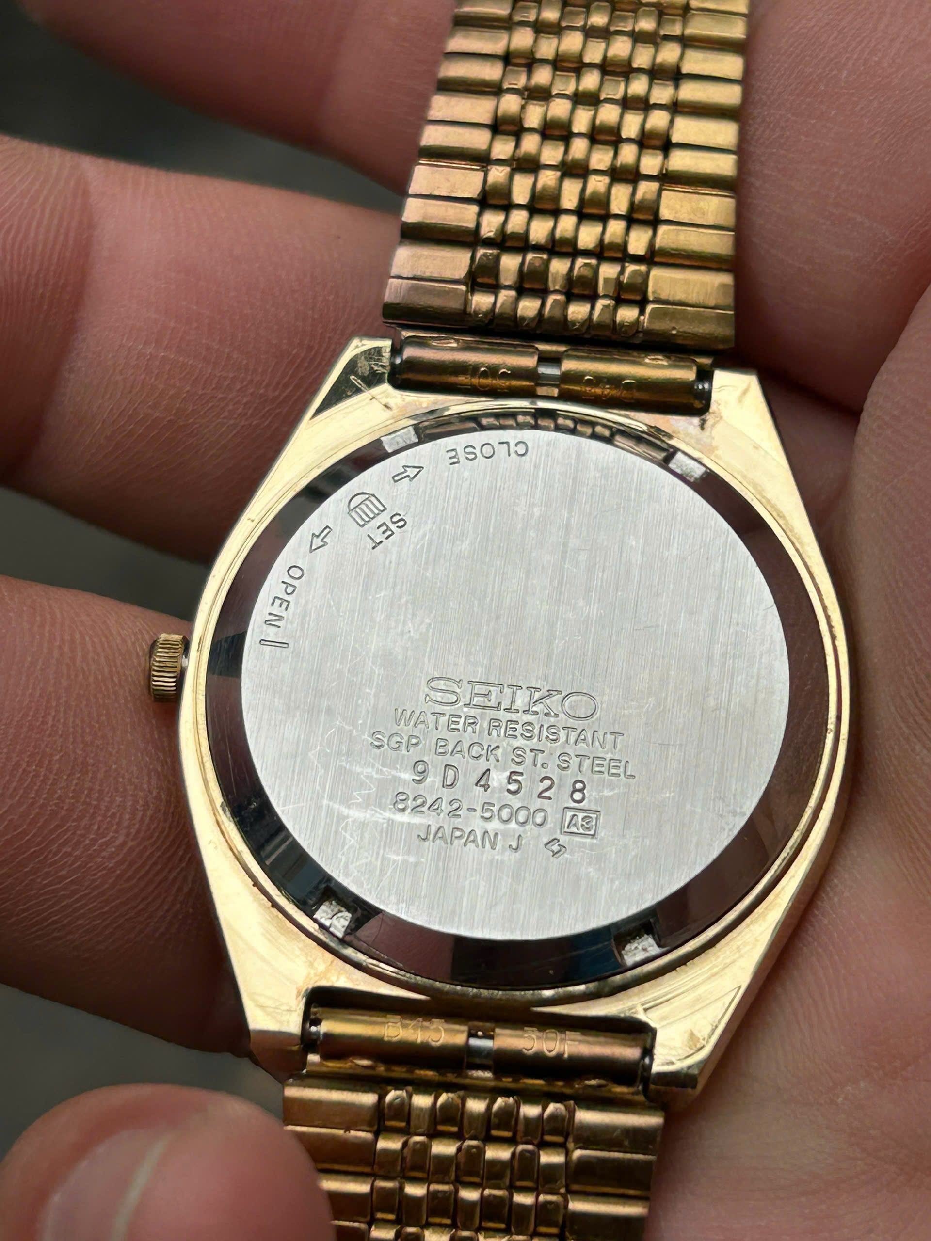 Seiko Lord Quartz 8242-5000 SGP BACK ST.STEEL / case no