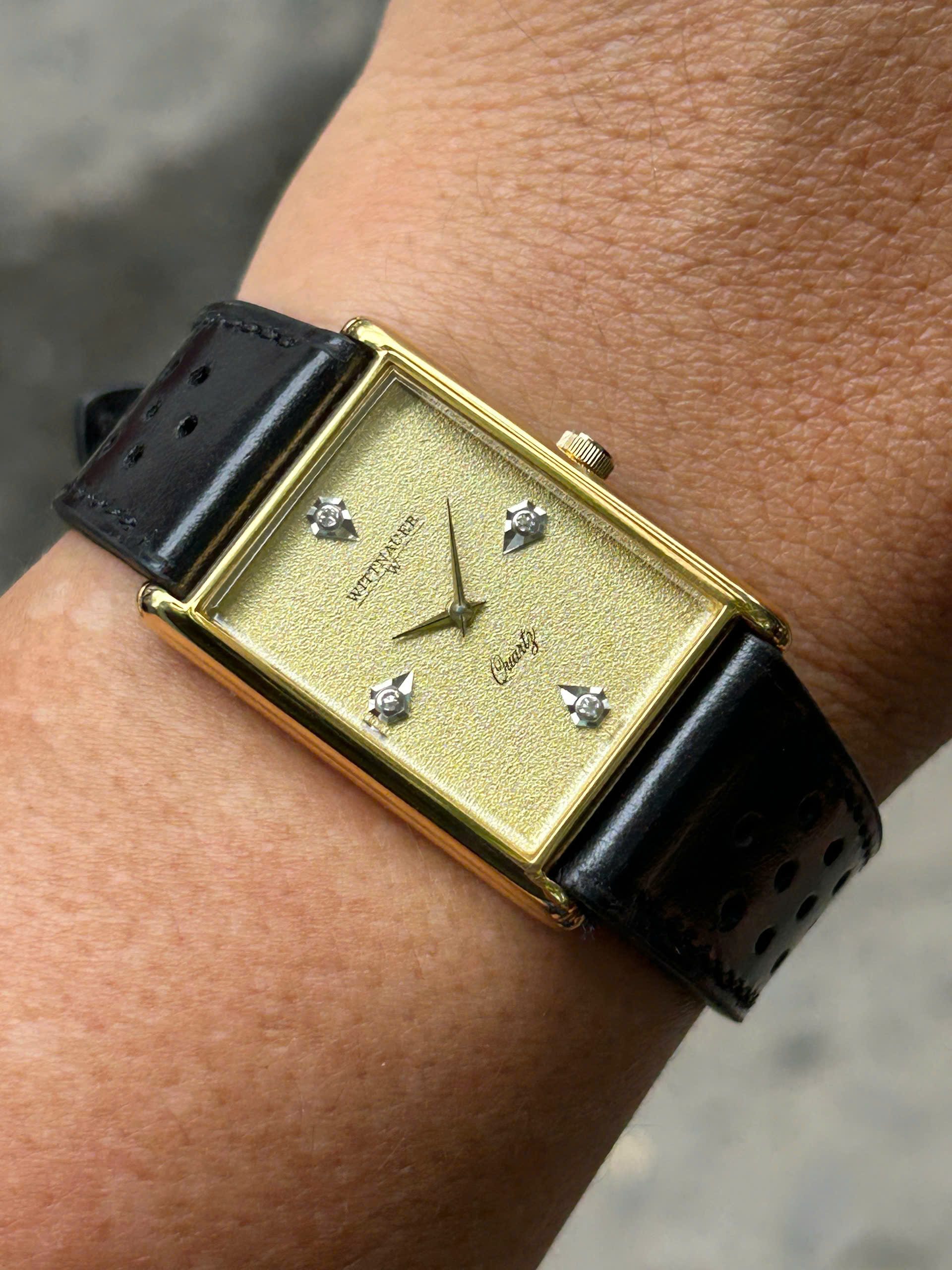 Wittnauer Tank Quartz Watch, Swiss made. – Long's Fine Watches