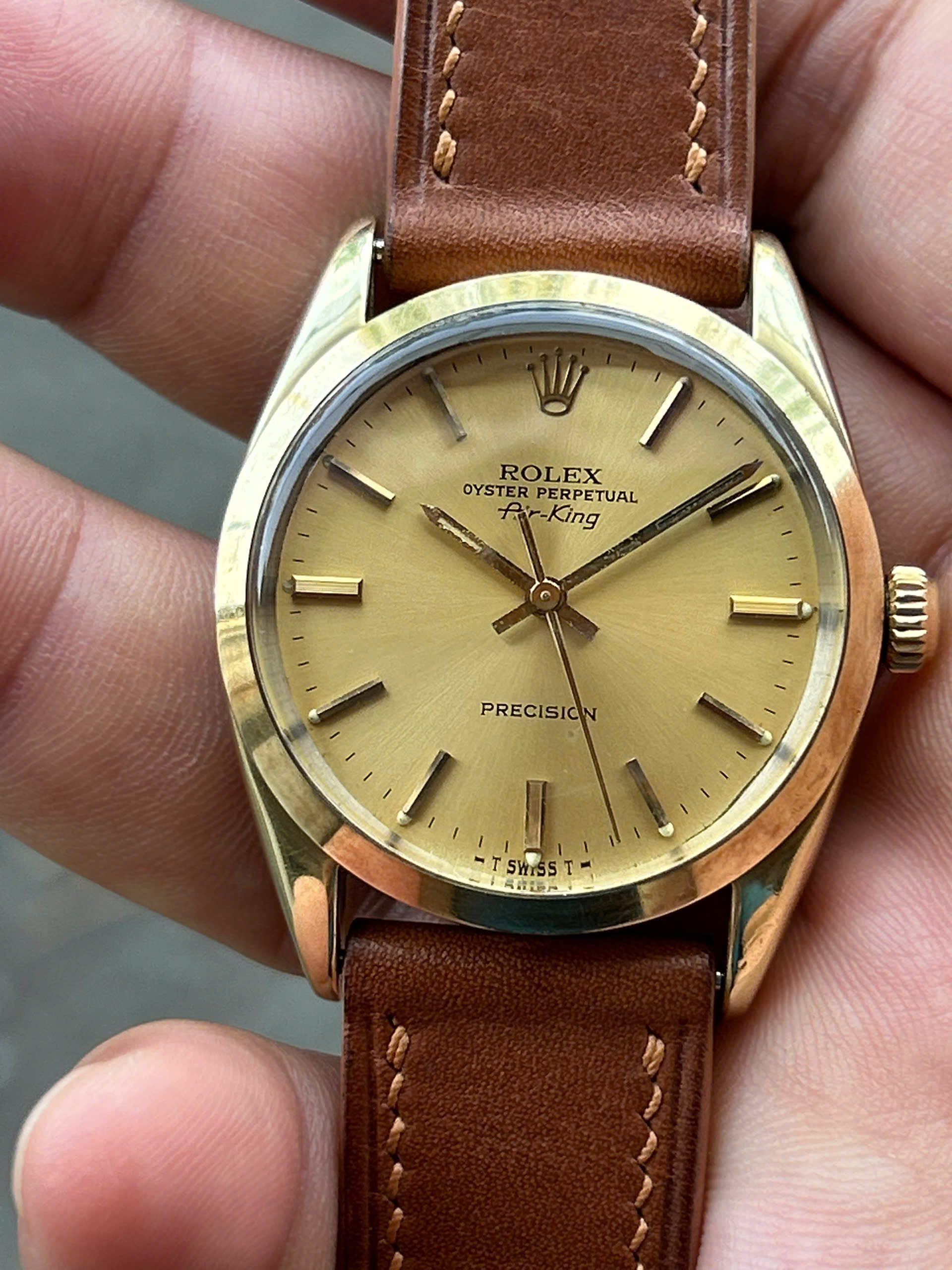 Vintage 1983 Rolex OP Air-King 5520 Cal.1520, Size:34mm, Swiss 