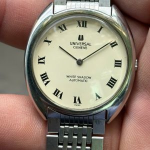 Universal Geneve White Shadow automatic Cal.2-66 866101/ case no.3118536, Swiss made.
