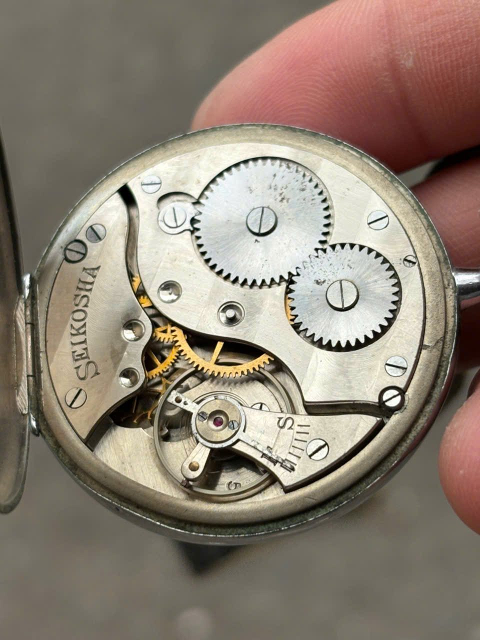 Seikosha Empire Pocket hand winding watch nickel case / Case no Seikosha Empire Pocket hand winding watch nickel case / Case no