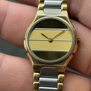 YSL quartz watch STAINLESS STEEL BACK / case no.347660, made in France.