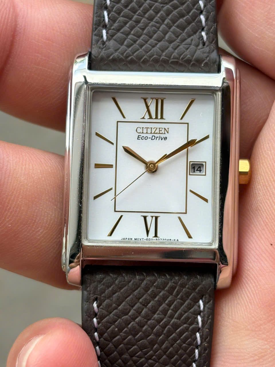 CITIZEN 腕時計 Eco-Drive E011-S045193 Citizen tank Eco Drive quartz watch E011-S045193 HST / case no