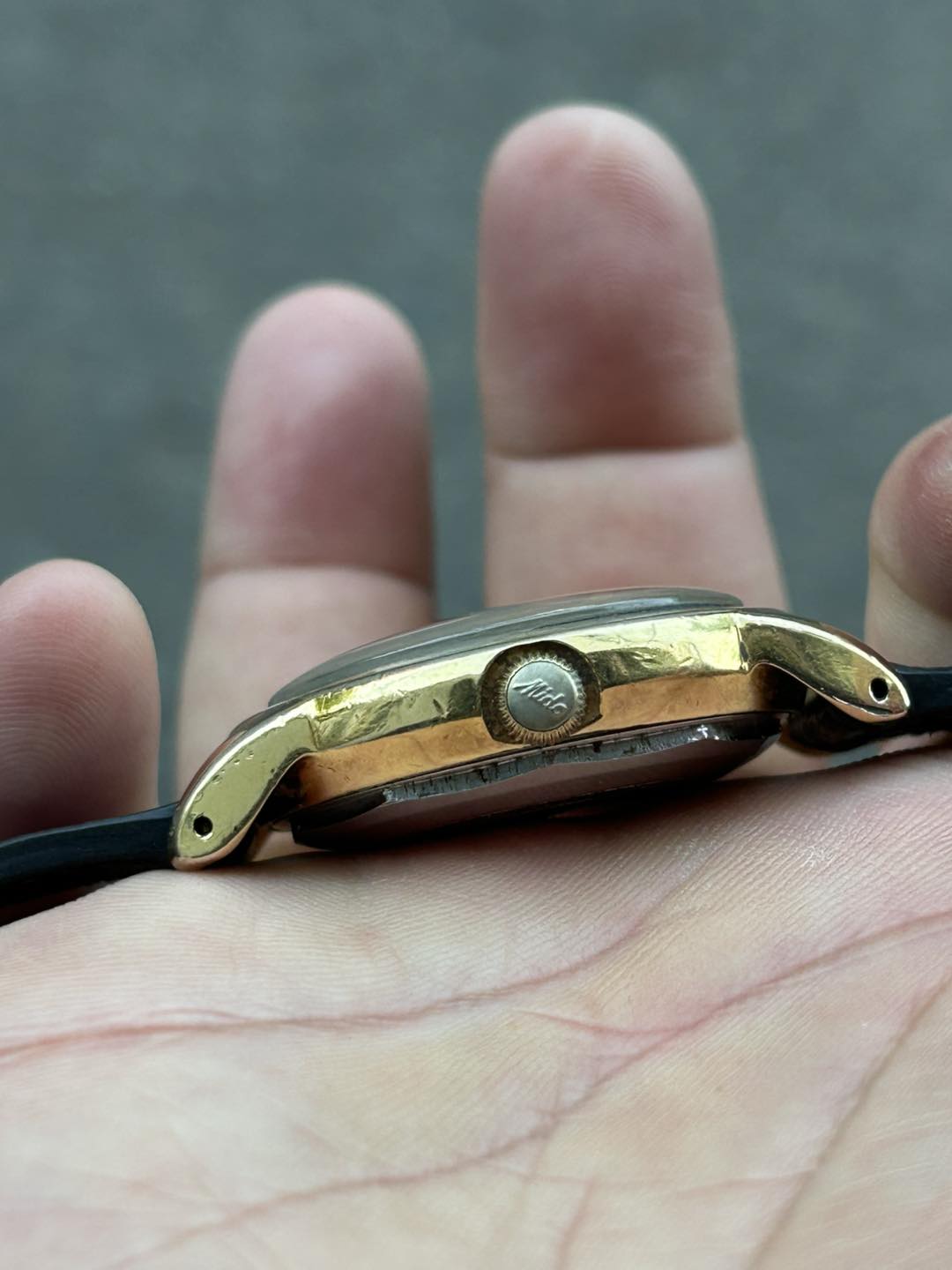 1950's Vintage Mido MultiFort Powerwind, case no.1950571, Swiss