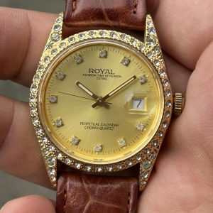 AXIS - ROYAL RAINBOW TIME OF PERSON DATING PERPETUAL CALENDAR CROWN-QUARTZ Watch 20/520, made in Japan.