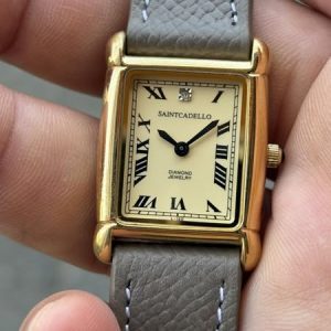 Saint Cadello Diamond Jewelry Lady tank quartz watch L-120.