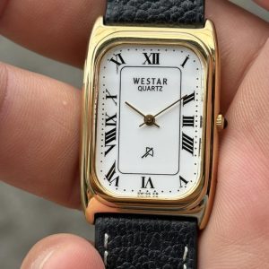 WESTAR 腕時計 18金GP スイス WESTAR クォーツ 18K ELECTRO PLATED ダイヤ文字盤 - メルカリ