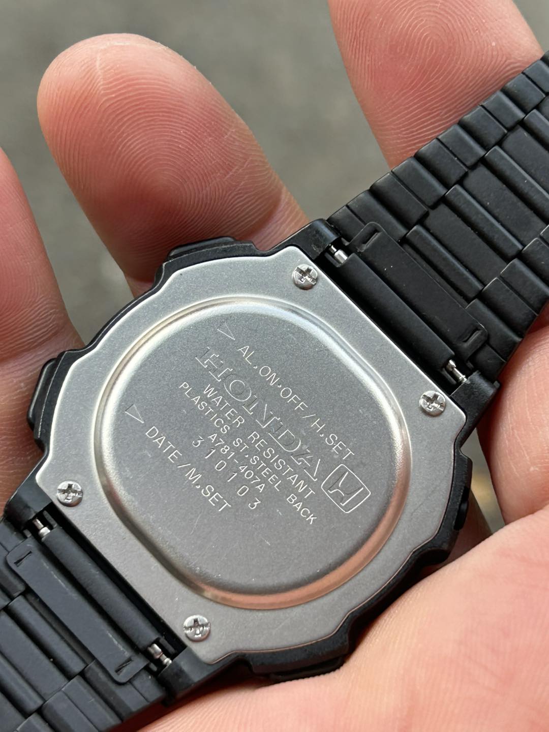 Rare Vintage Honda Racing Team digital A781-407A Wrist Watch