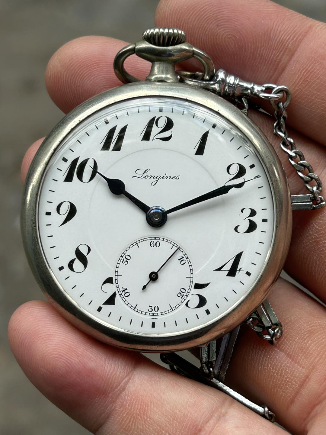 Longines Grand Prix 15 Jewels pocket watch hand winding case no