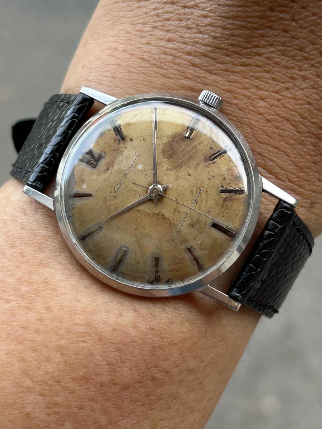 SEIKO LAUREL J14000 DIASHOCK 17石　ローレル セイコー ローレル・初期型 Ref.J14000 1958年製 w-24561