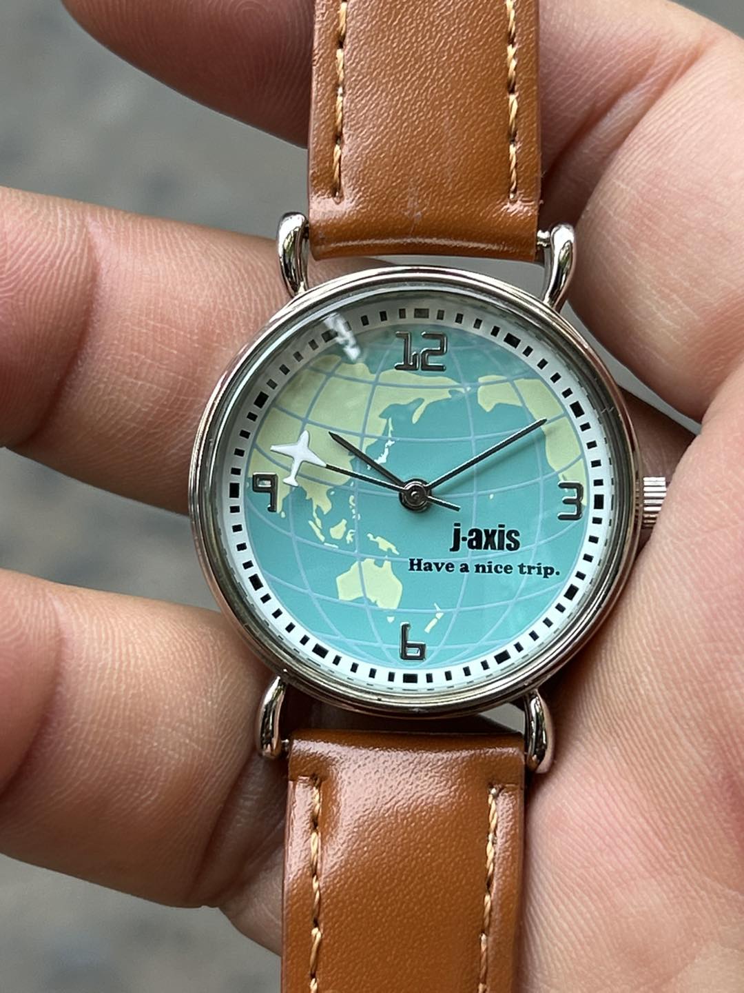 J Axis Sunflame quartz watch AL-1224, Stainless steel back, made