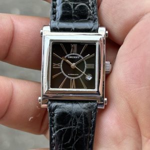 Orient tank Automatic Watch NRAM-Q00 CS, case no.750567, all Stainless Steel, made in Japan.