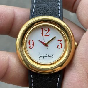 Jacques Farel quartz watch stainless steel back, made in Japan.
