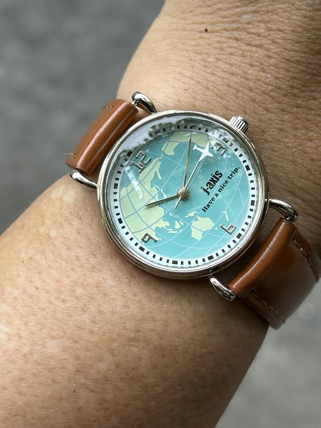 J Axis Sunflame quartz watch AL-1224, Stainless steel back, made