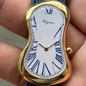 Dali Softwatch style - Elegance QUARTZ WATCH stainless steel back, Swiss made.