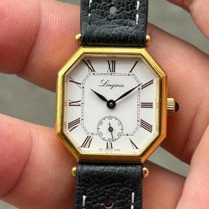 Longines Octagonal Vintage manual winding 17 Jewels Mens watch Ref.3208, case no.20810402, Swiss made.