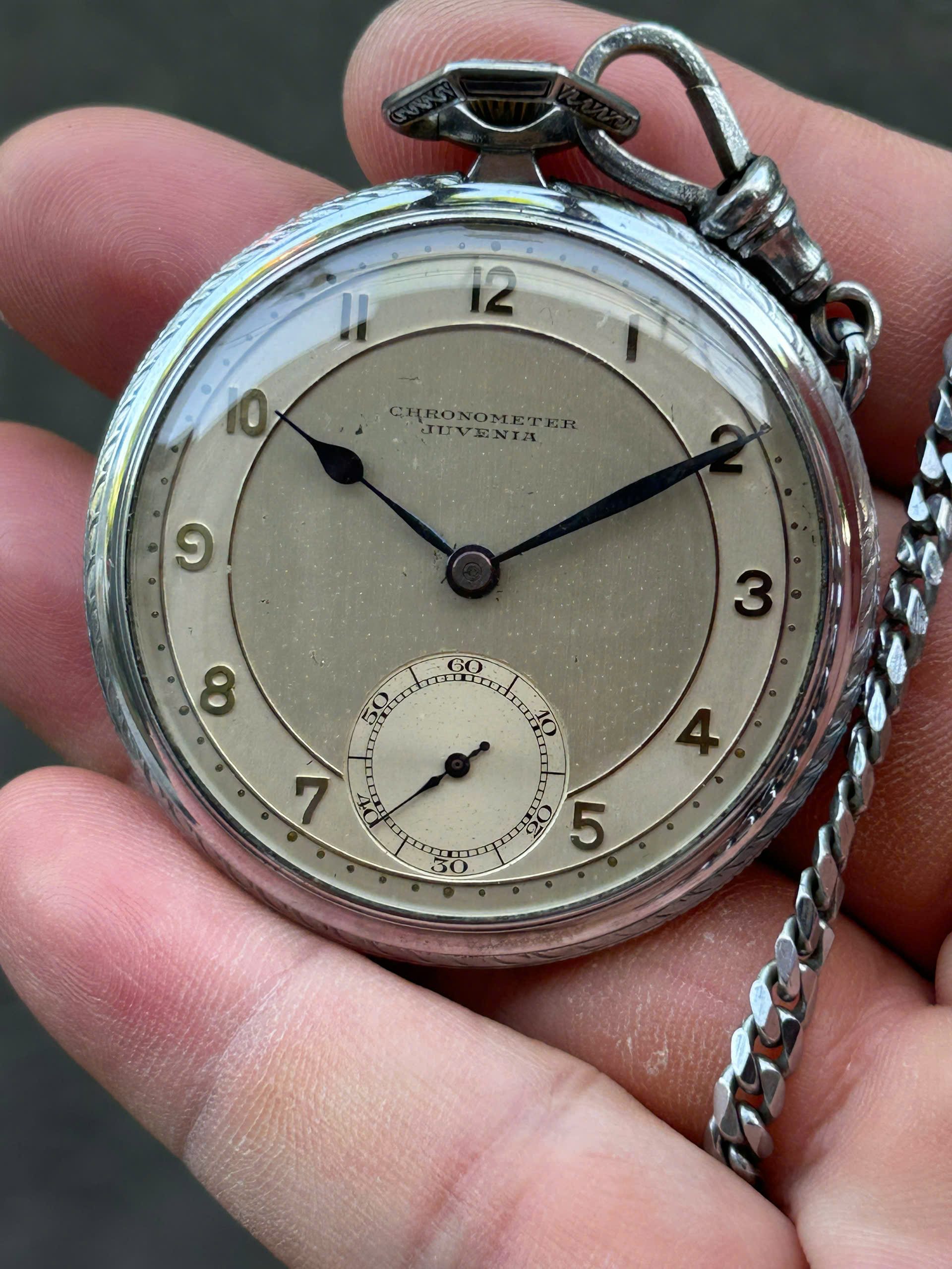 Vintage Juvenia pocket watch hand winding Swiss – Long's